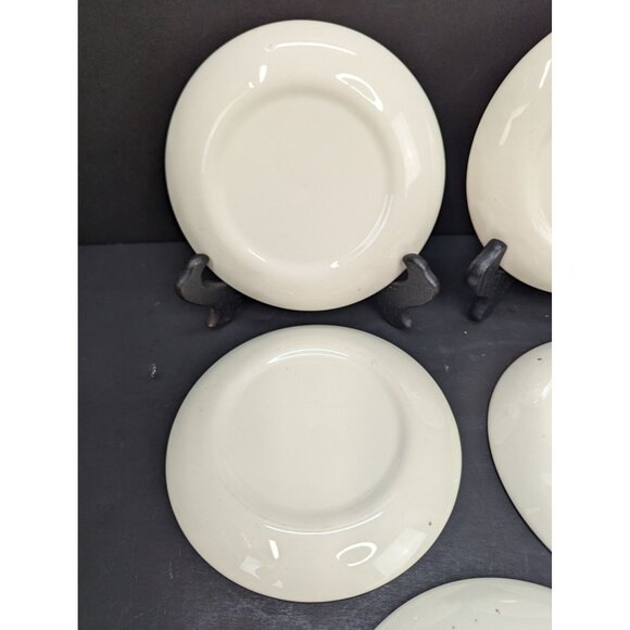 Vintage Taylor Smith Golden Wheat Made in USA 22K Gold 6 3/8" Bread Plates Lot 5 - Picture 7 of 9